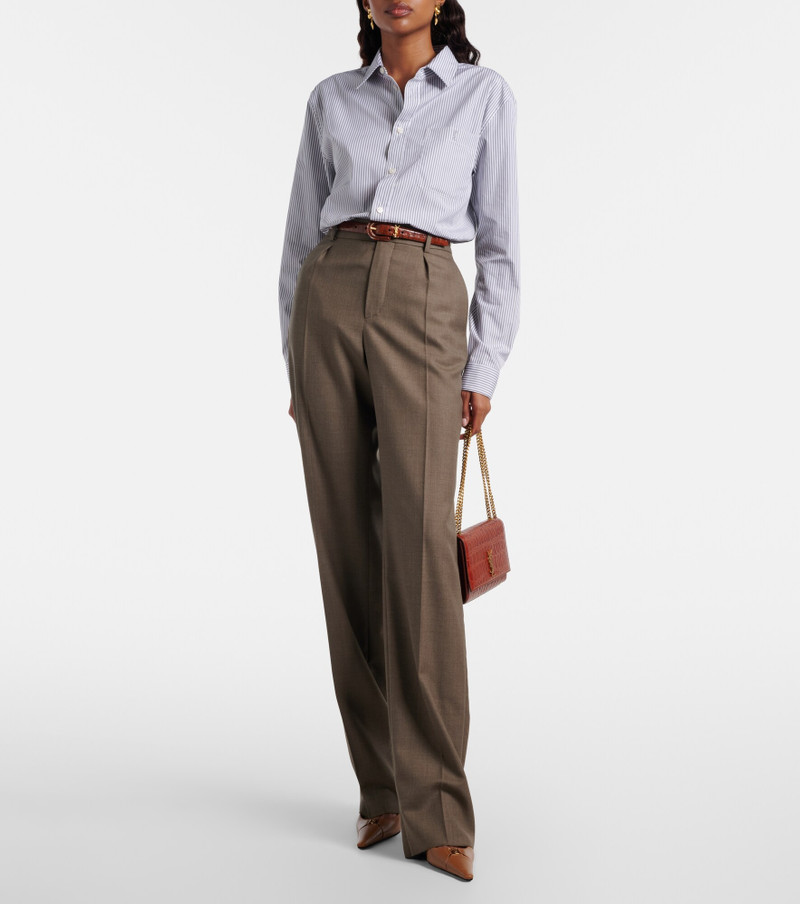 SAINT LAURENT Wool straight pants outlook