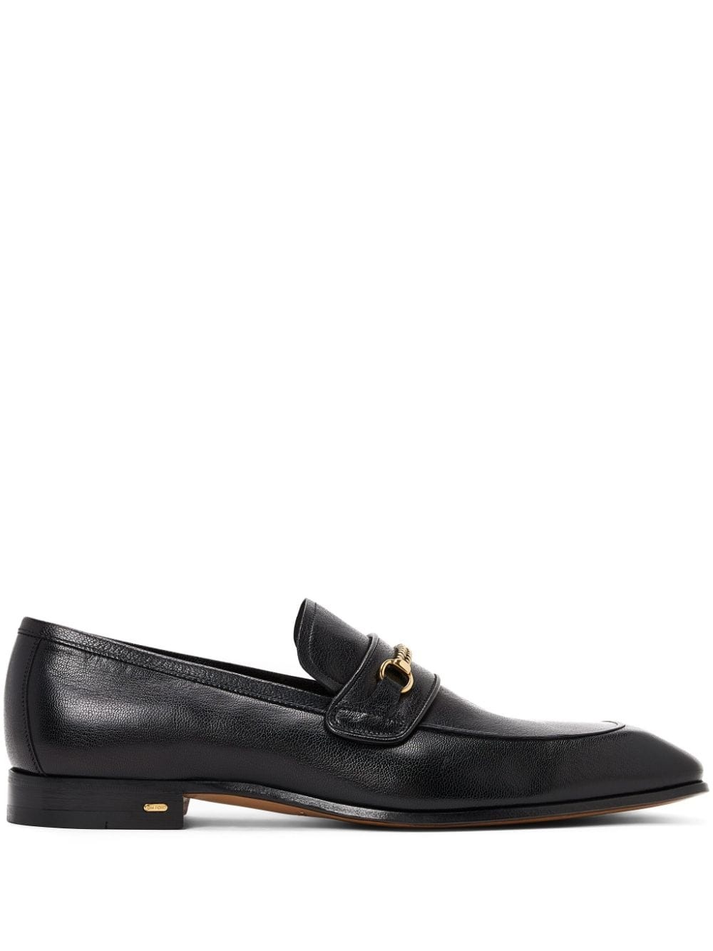 Bailey-chain leather loafers - 1