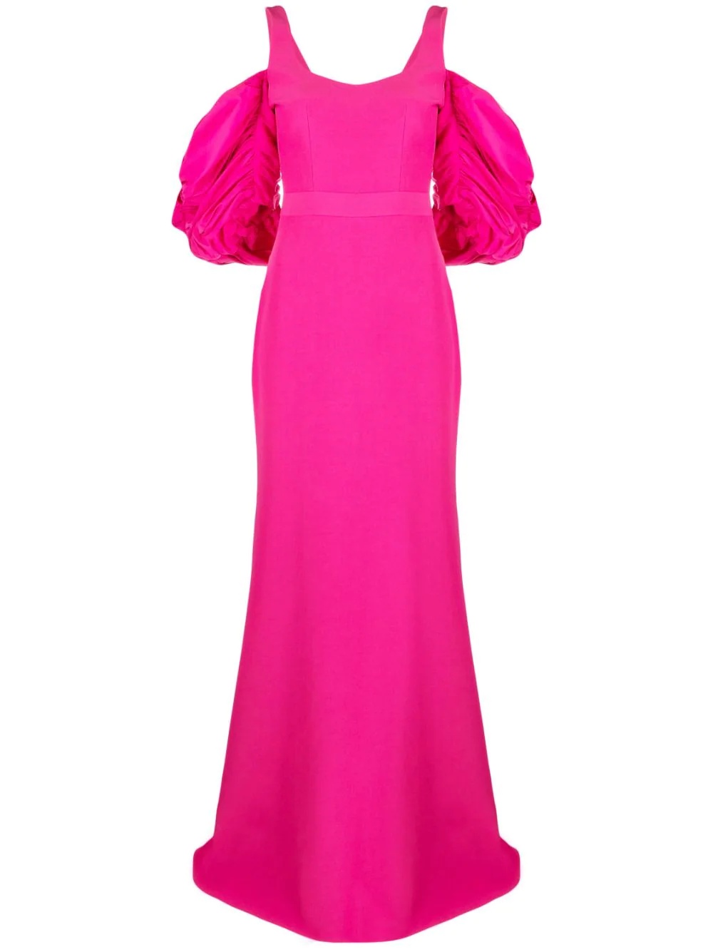 off-shoulder long gown - 1