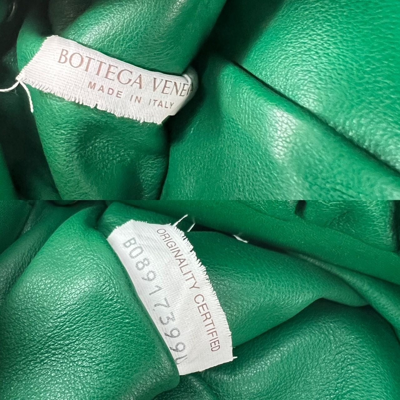 Bottega Veneta Green Chain Leather Pouch Bag  Clutch - 3