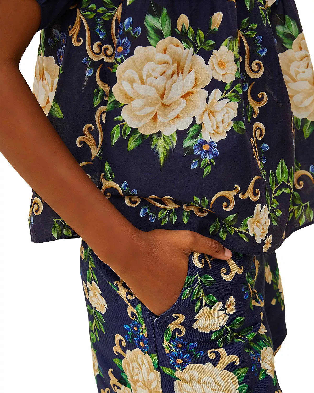 Flower Tapestry Shorts - 4