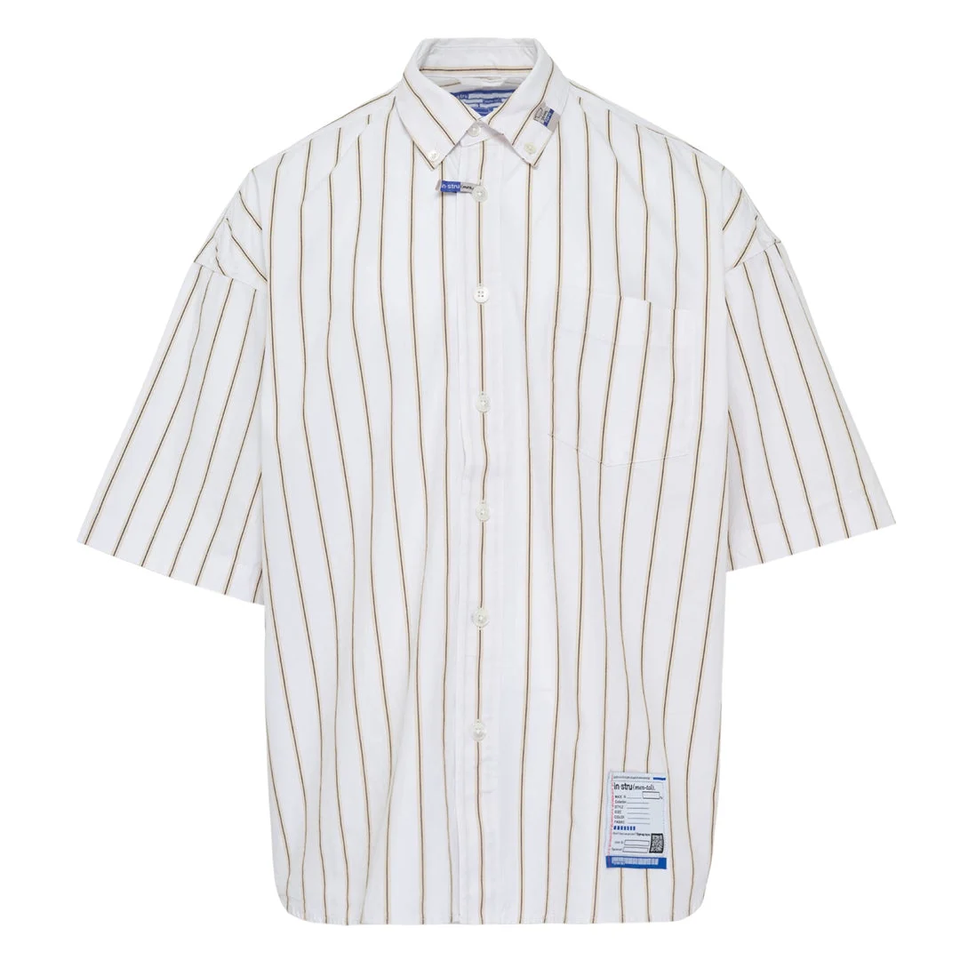 Cotton High Density Stripe Shirt - 1