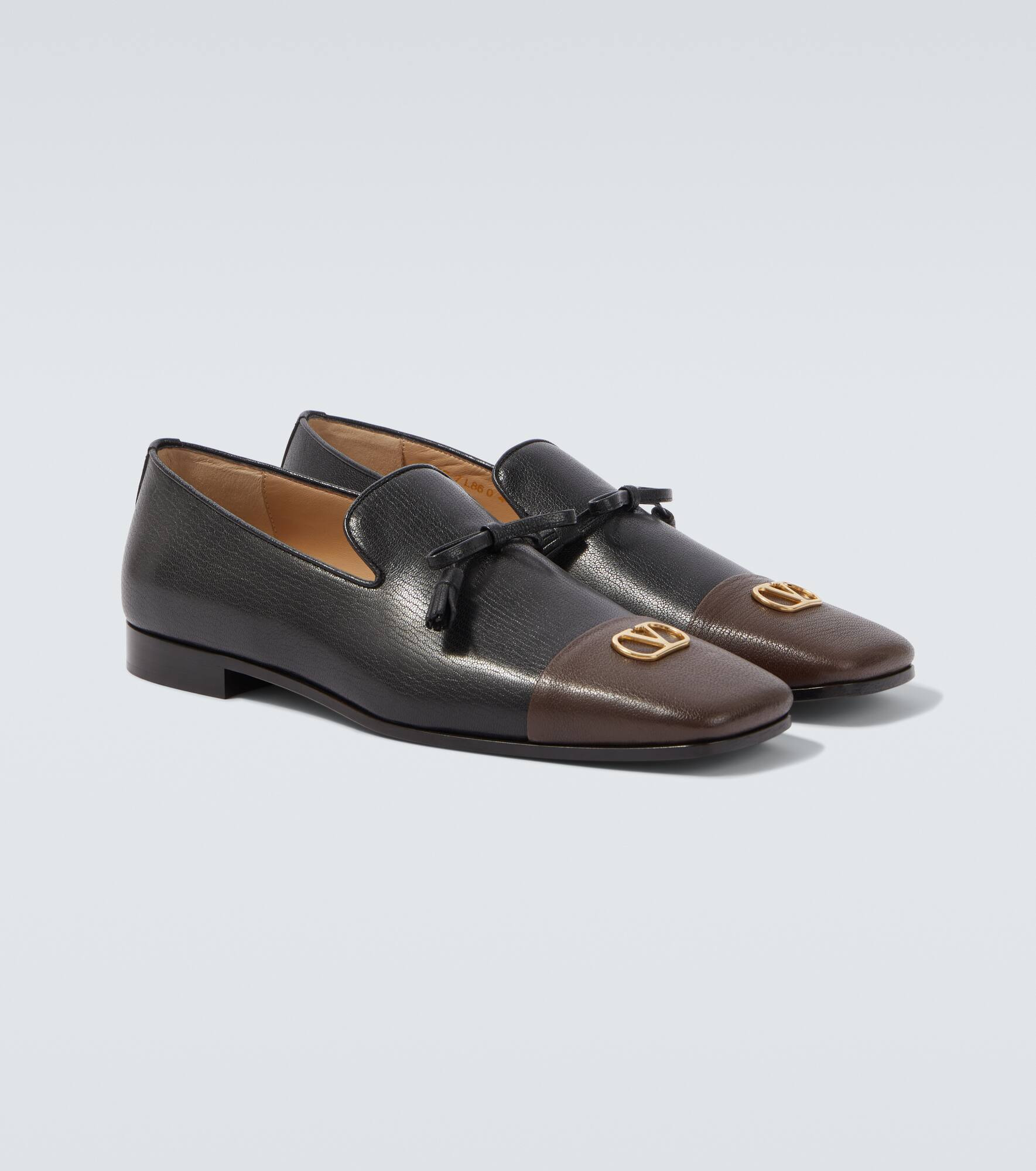 Babouchoes VLogo leather loafers - 5