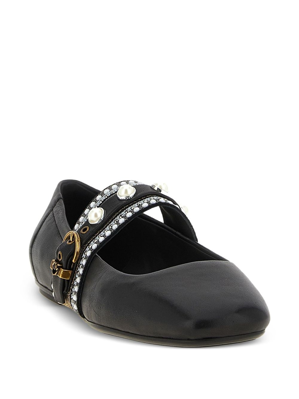 embellished-buckle ballet flats - 2