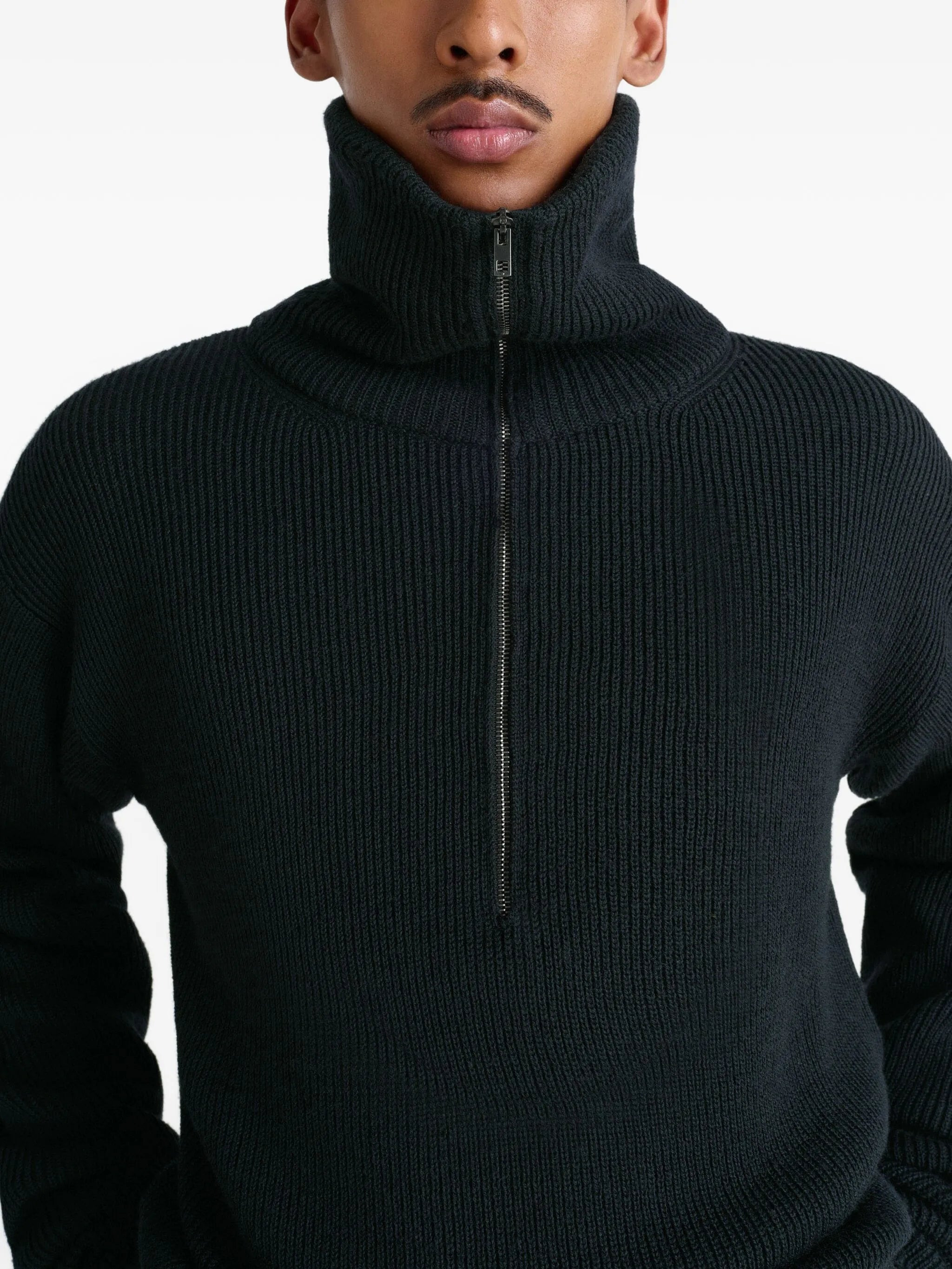 Lemaire Ribbed Half-zip Sweater - 2