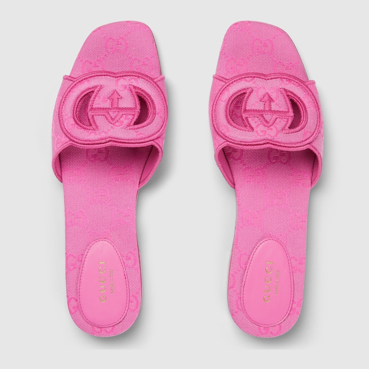 Gucci Interlocking G GG Slide Sandals - 2