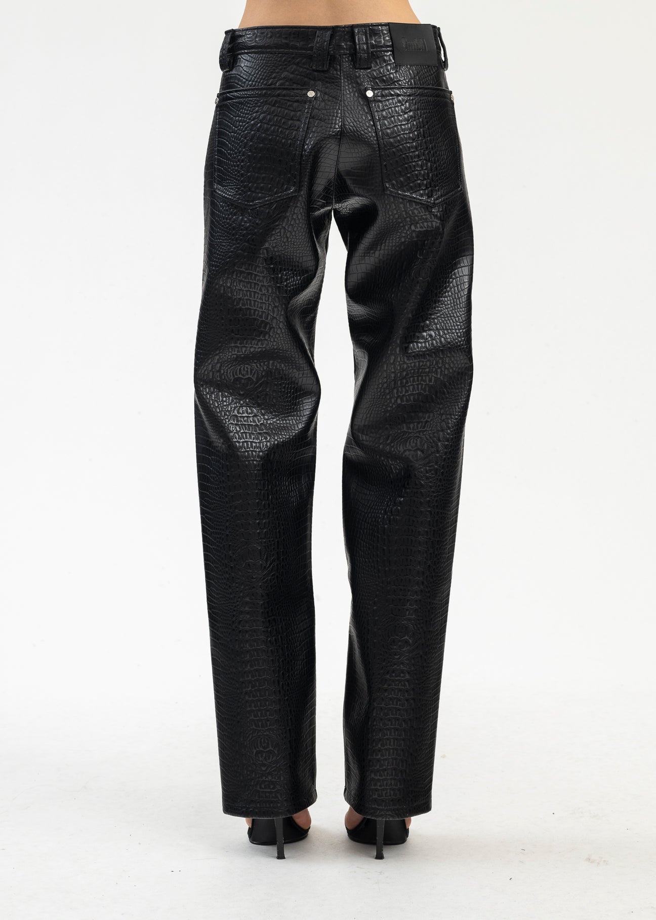 BLACK TROUSERS WITH DOUBLE ZIPS - 3