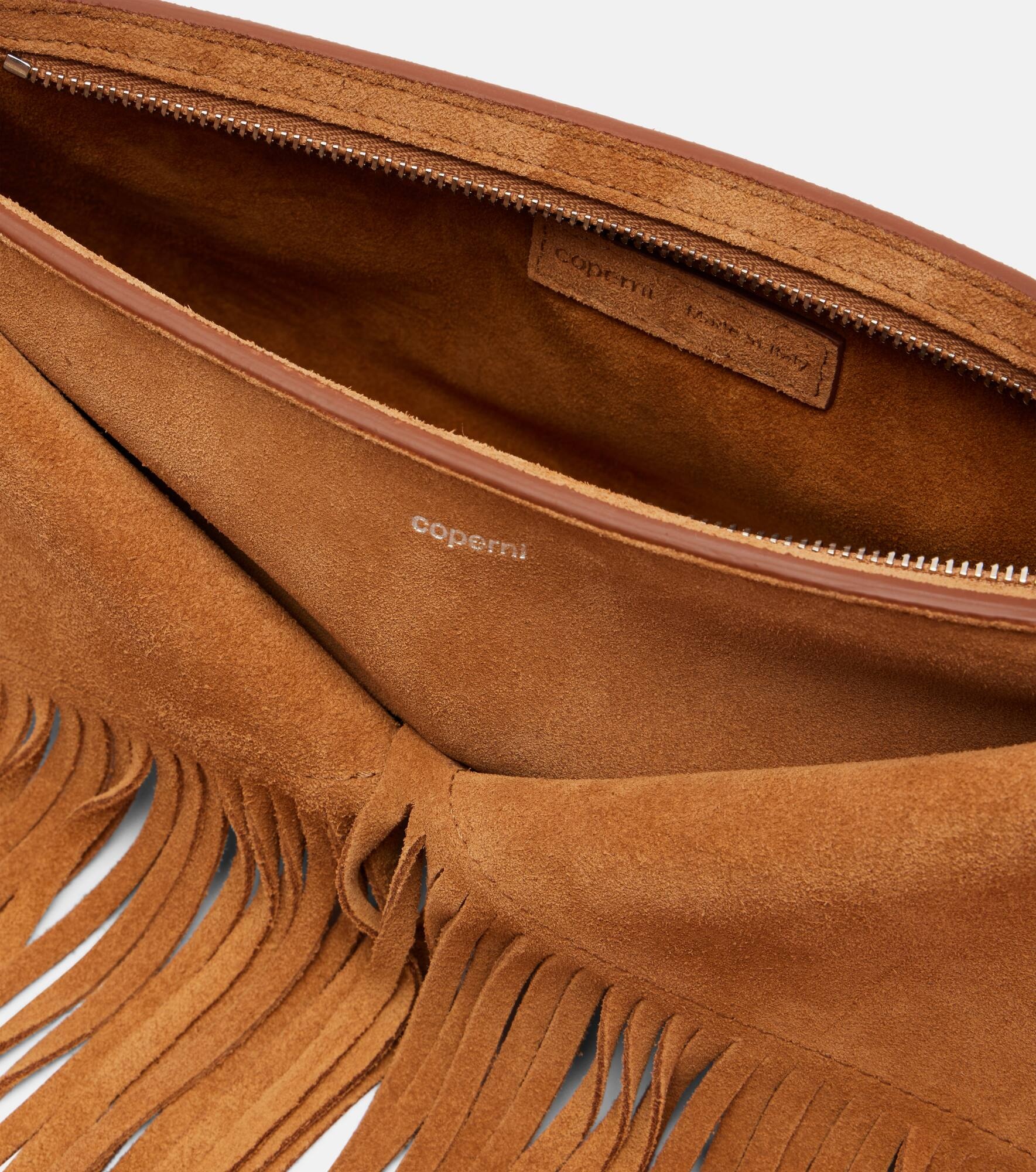Fringed suede shoulder bag - 3