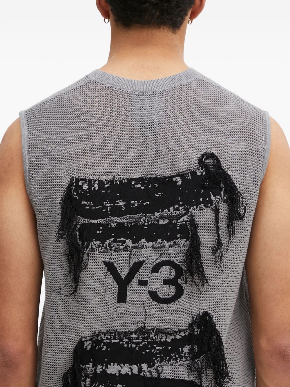 textured sleeveless sweater - 5