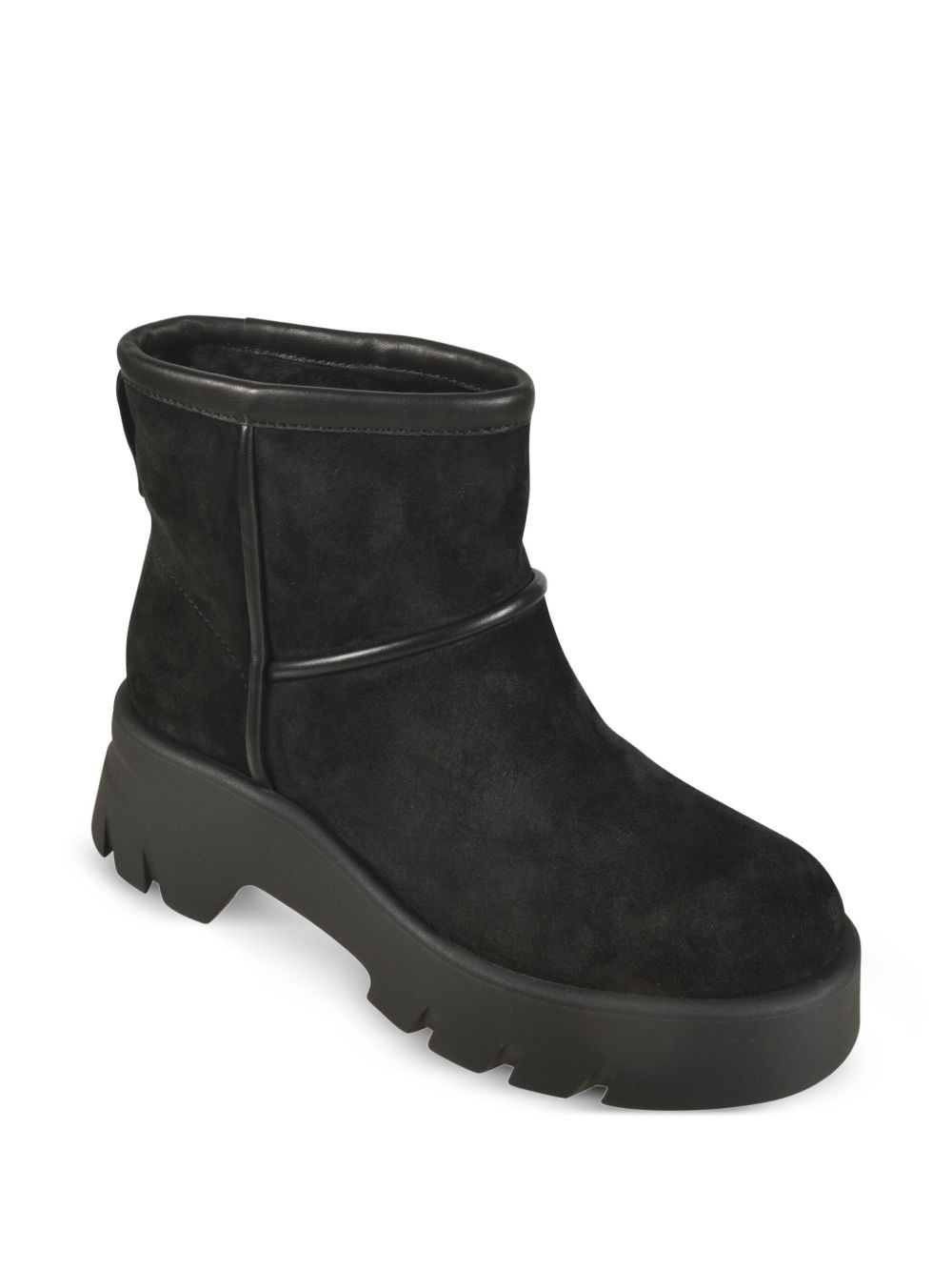 leather platform boots - 5