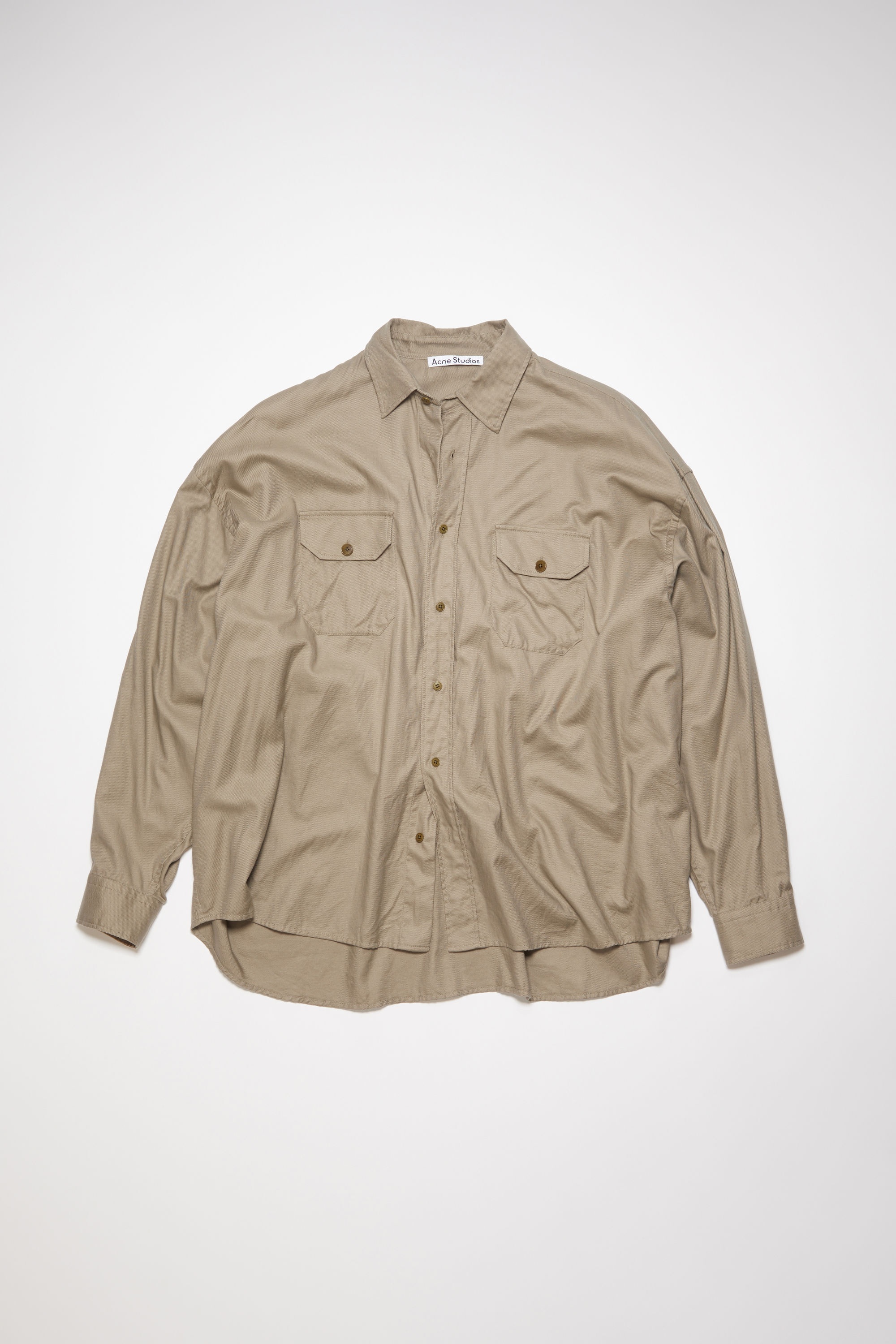 Button-up shirt - Sand beige - 6