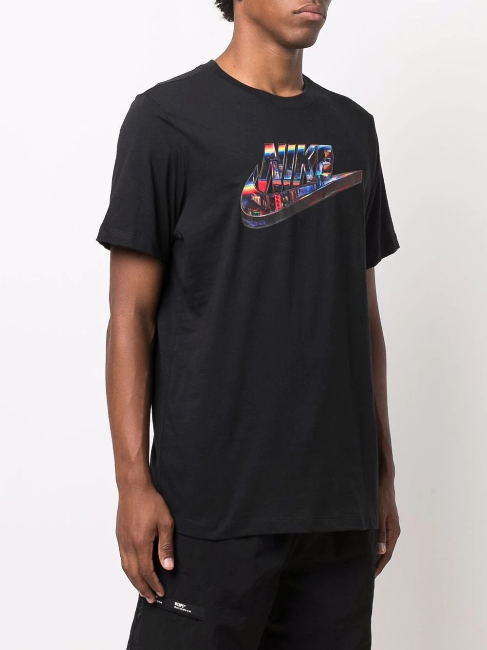 swoosh-print T-shirt - 3