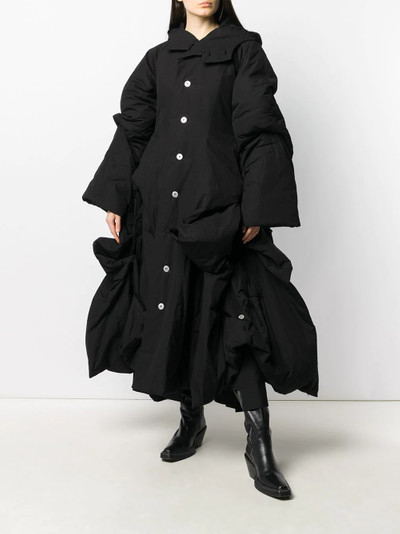 Yohji Yamamoto abstract-shape padded coat outlook