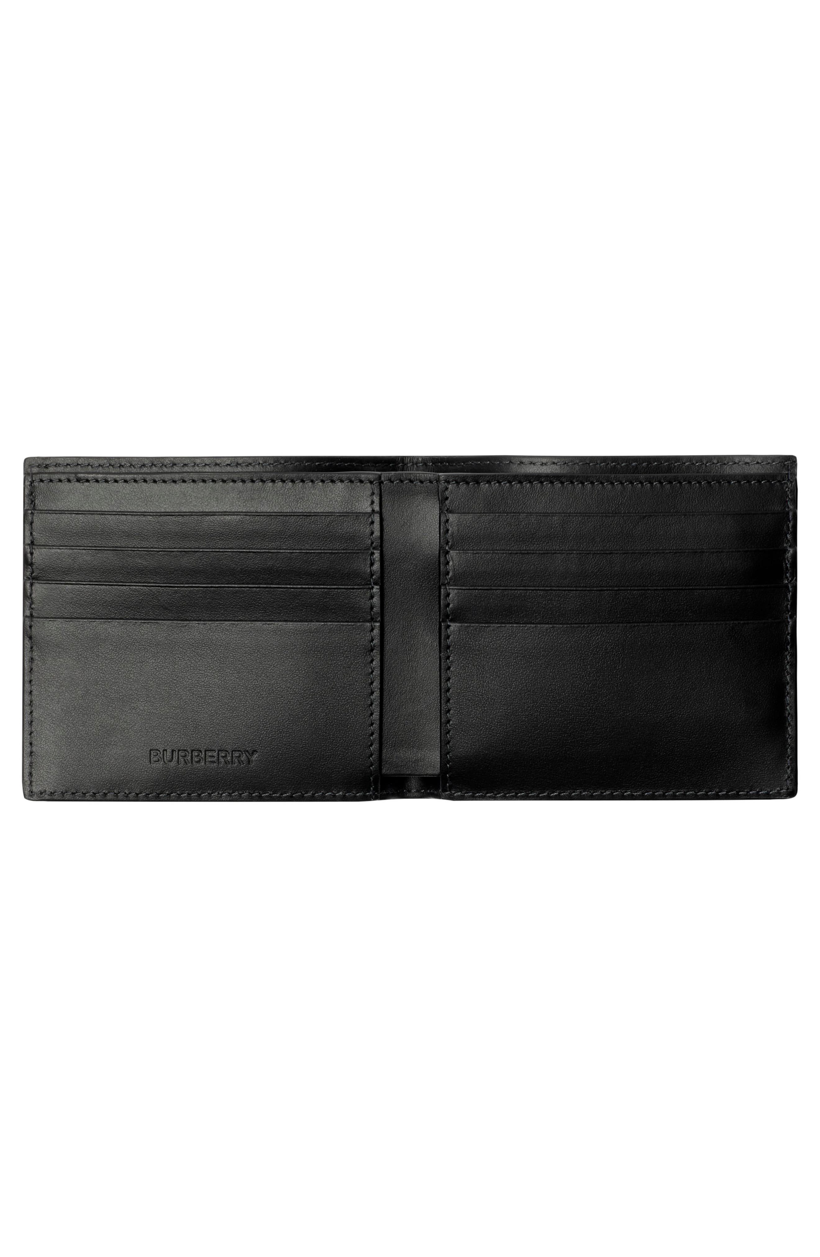 Check Coated Canvas Bifold Wallet - 2