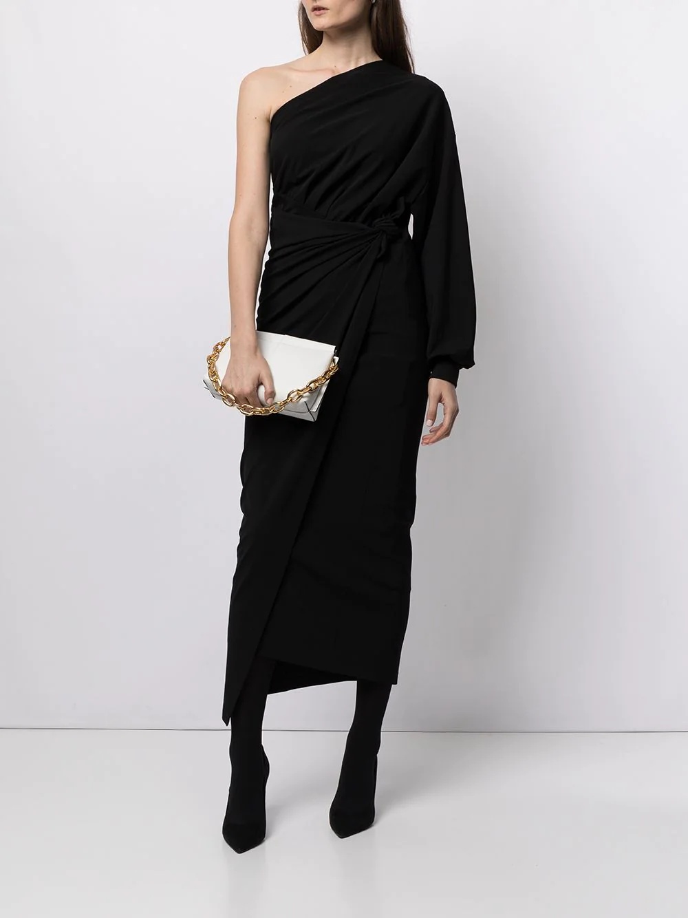 asymmetric wrap dress - 2
