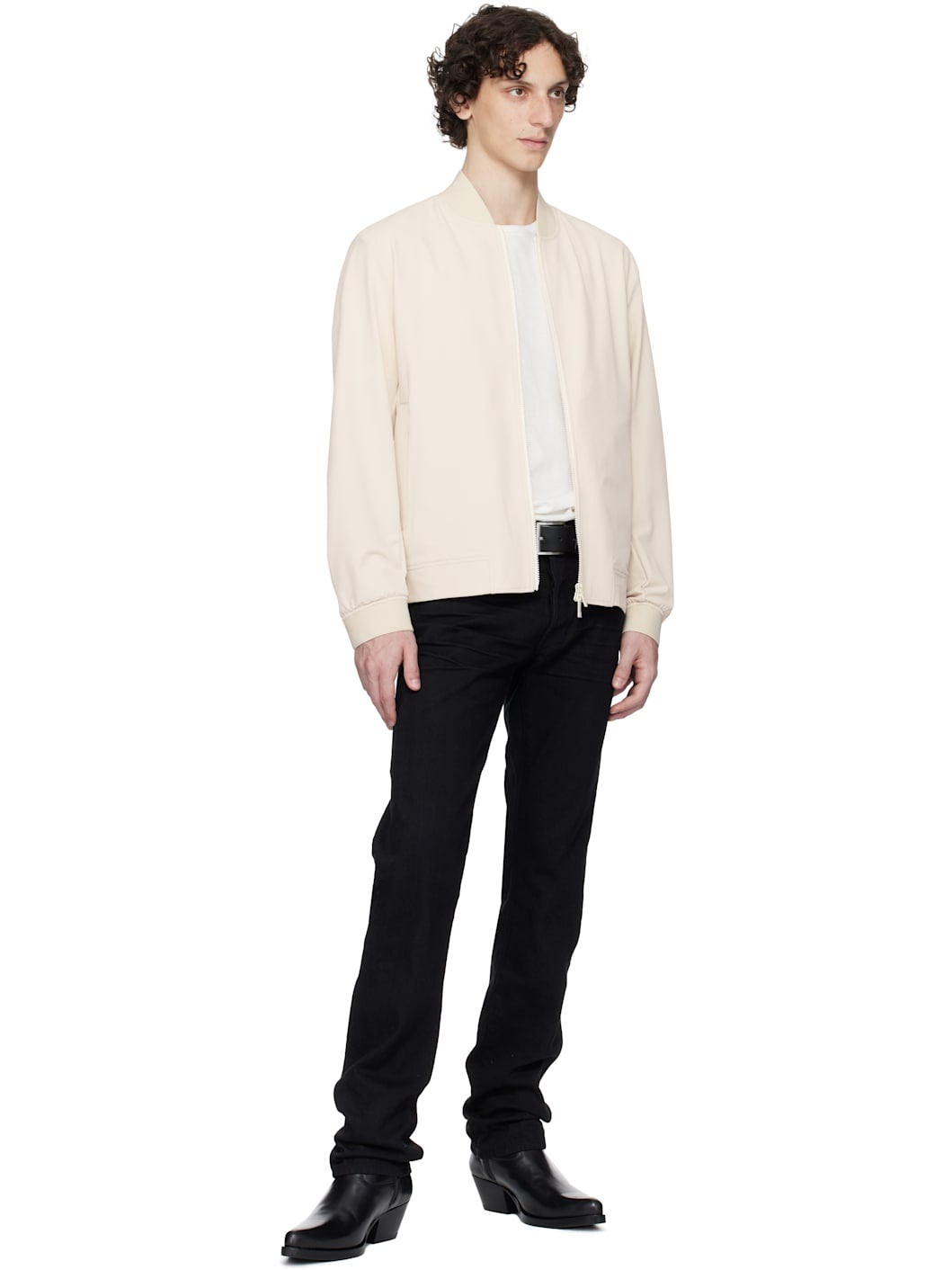 Off-White Water-Repellent Performance-Stretch Bomber Jacket - 4