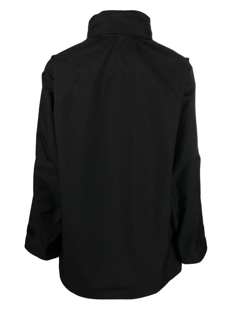 GR10K high-neck zip-fastening parka jacket outlook