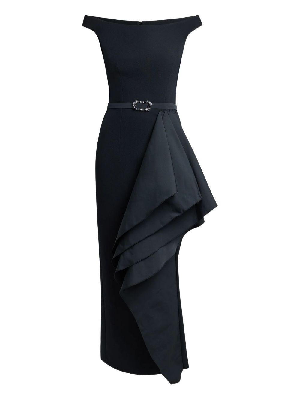 Bardot draped dress - 1