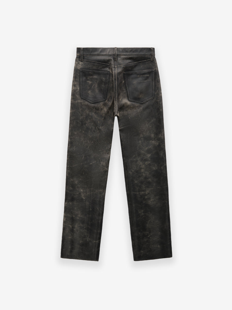 Vintage Leather 5-Pocket Pant - 2