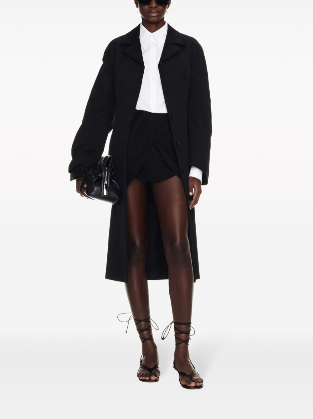 Round Techno Gab single-breasted coat - 2