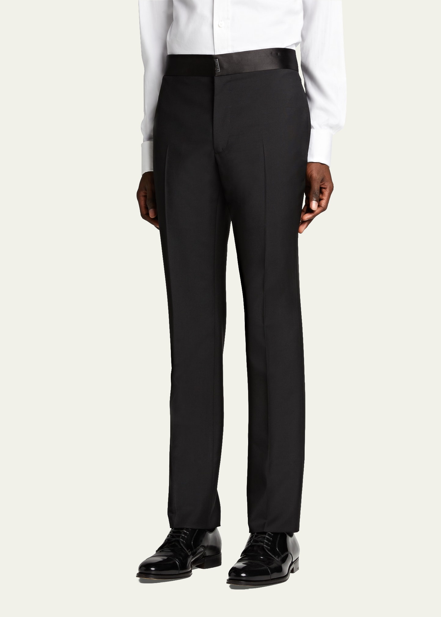 Men's Classic-Fit Tuxedo Trousers - 4