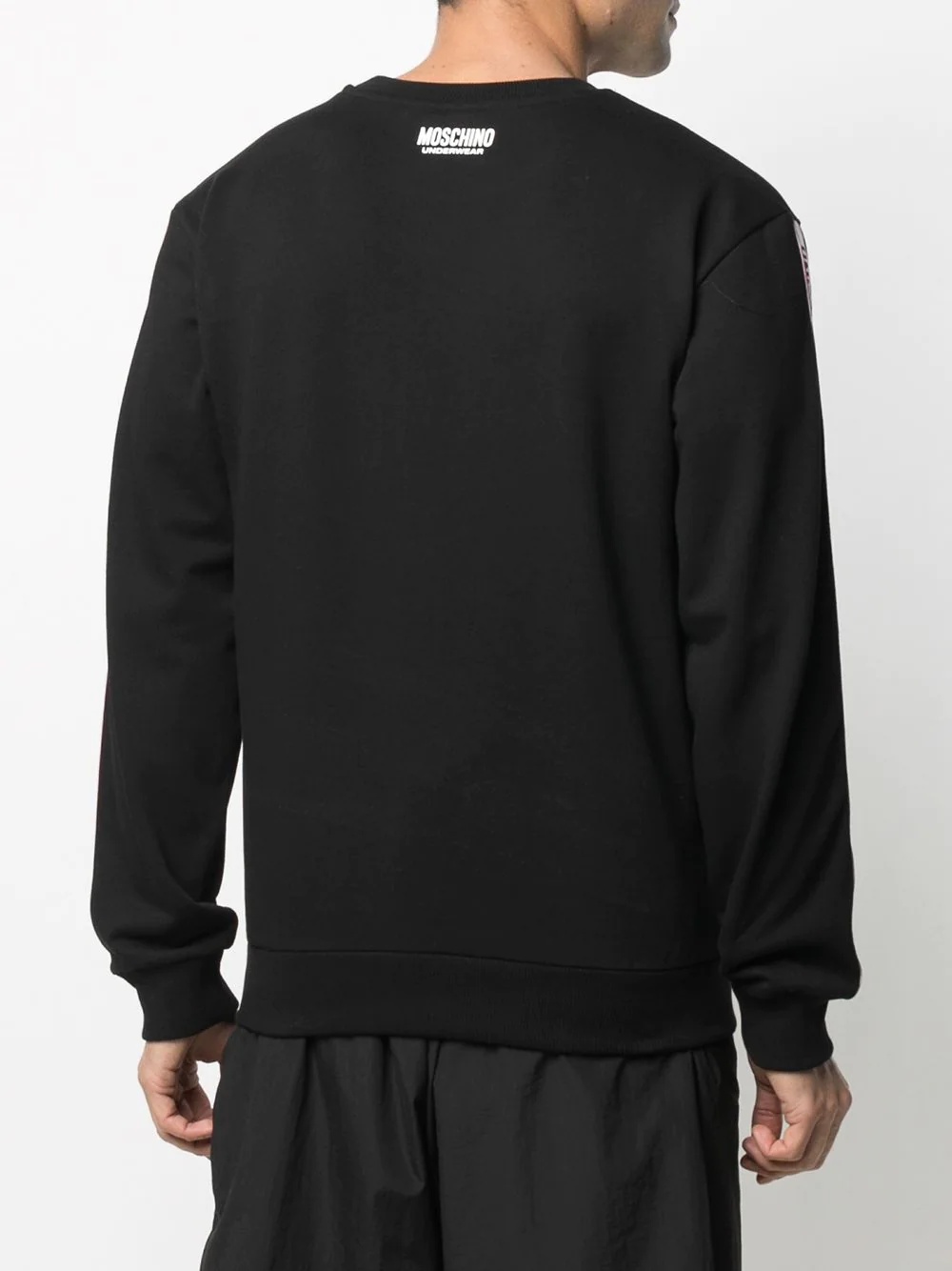 logo-tape long-sleeve sweatshirt - 4