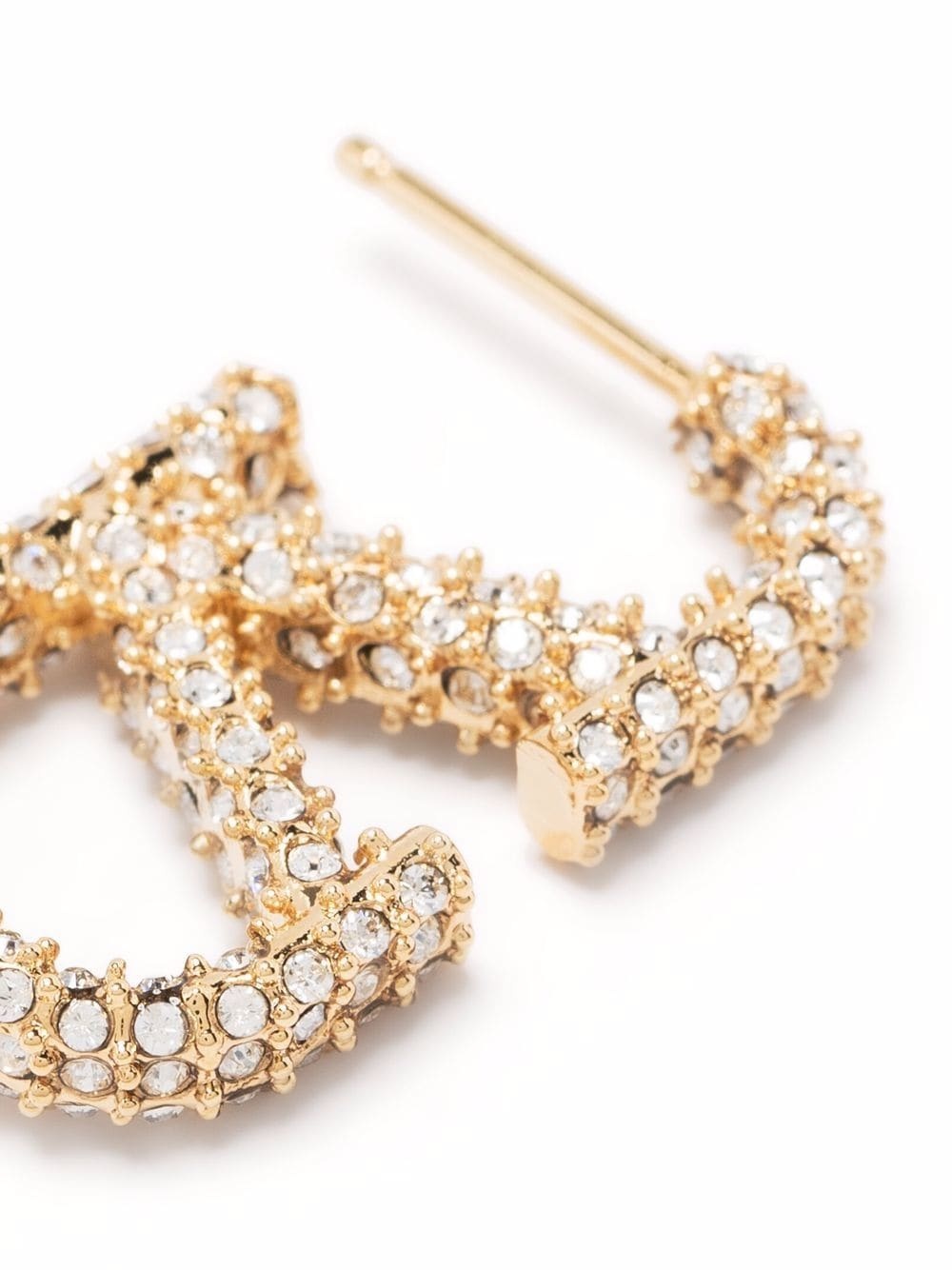 VLogo Signature crystal-embellished earrings - 3