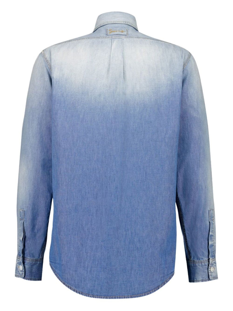 Givenchy patchwork denim shirt outlook
