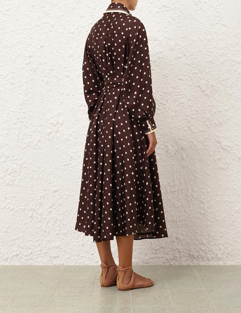 DOT TUCK MIDI DRESS 4