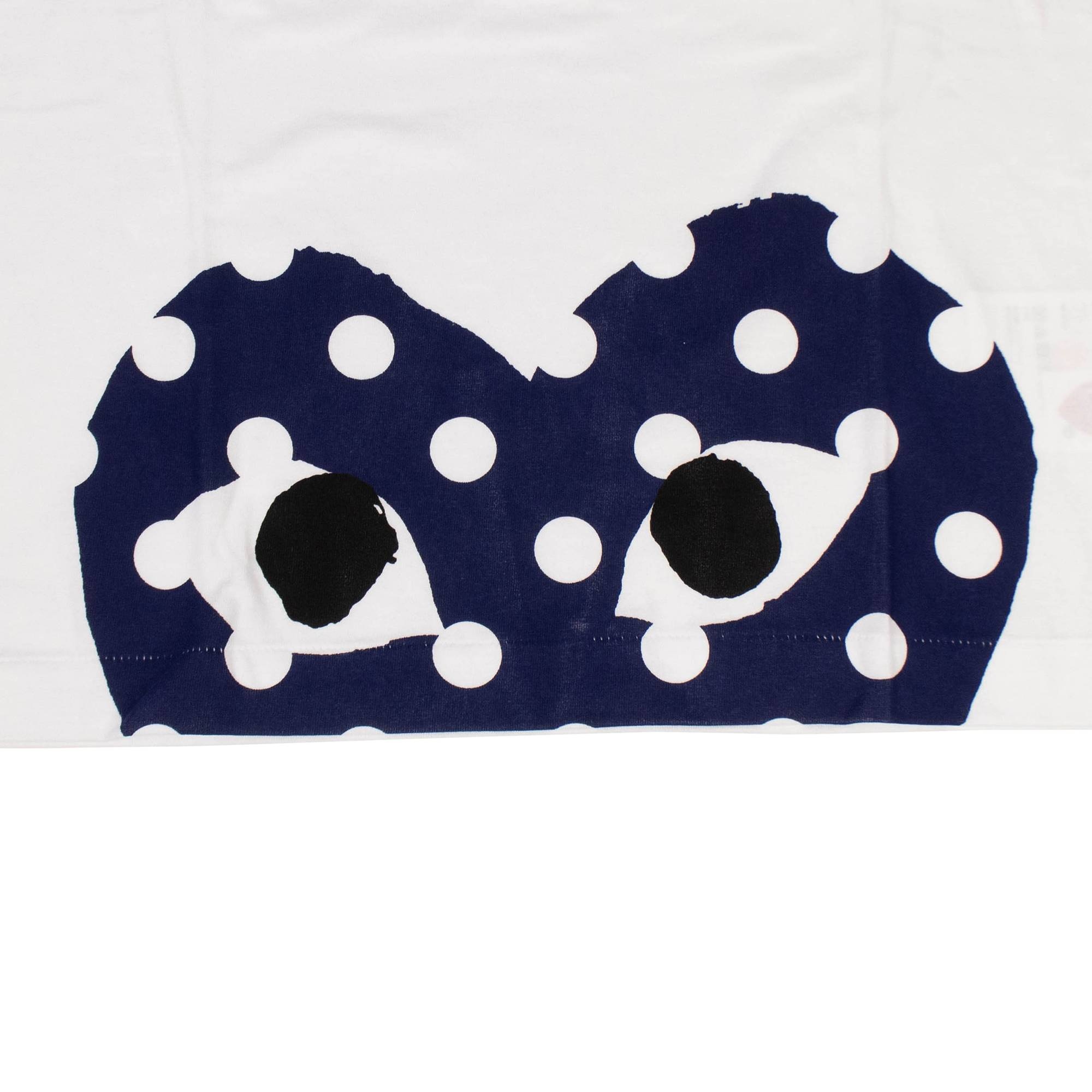 Comme des Garçons PLAY Polka Dot Half Heart T-Shirt 'White' - 3