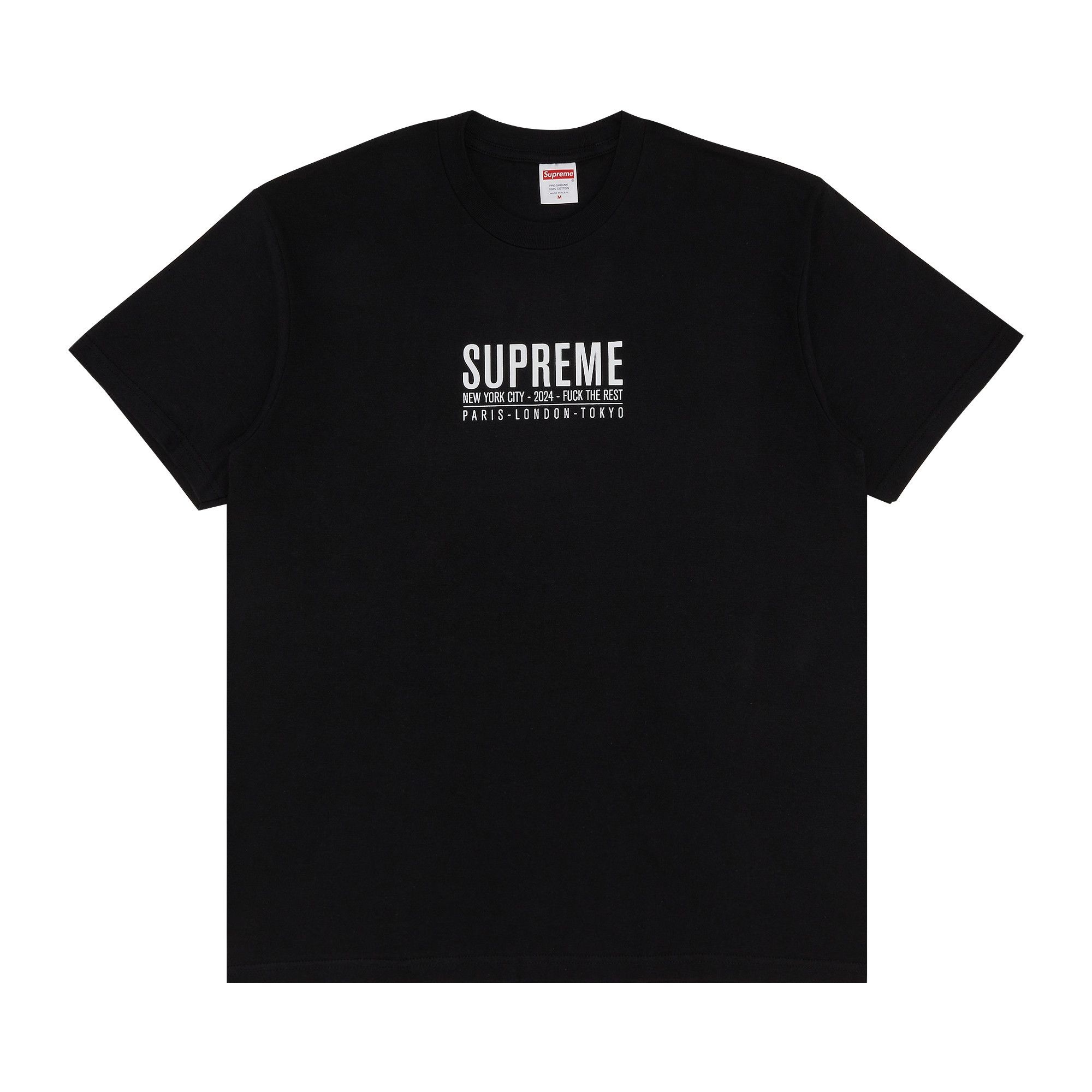 Supreme Paris Tee 'Black' - 1