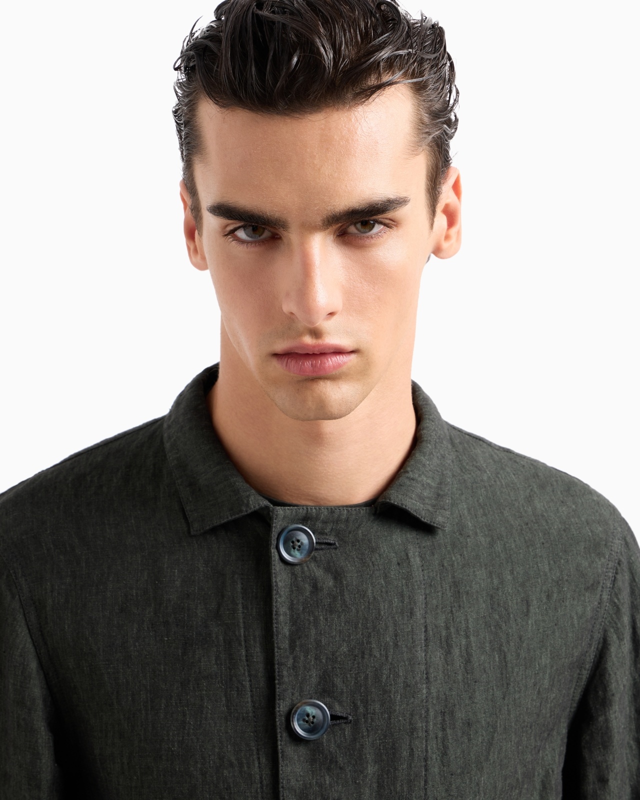 PURE LINEN, SINGLE-BREASTED JACKET - 5