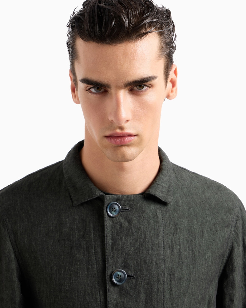 PURE LINEN, SINGLE-BREASTED JACKET 5