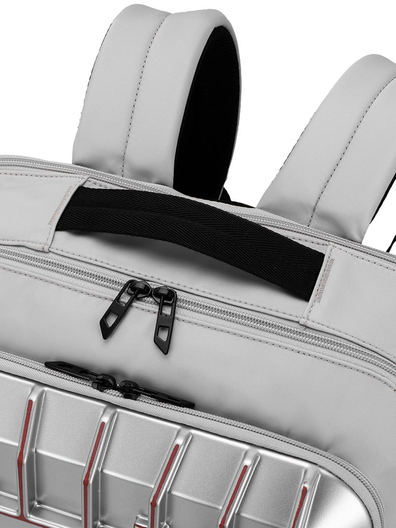embossed-logo zipped backpack 5
