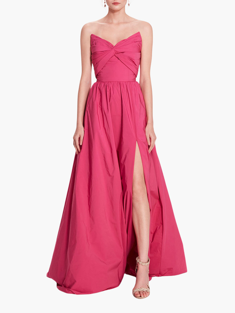 PLEATED TAFFETA GOWN 1