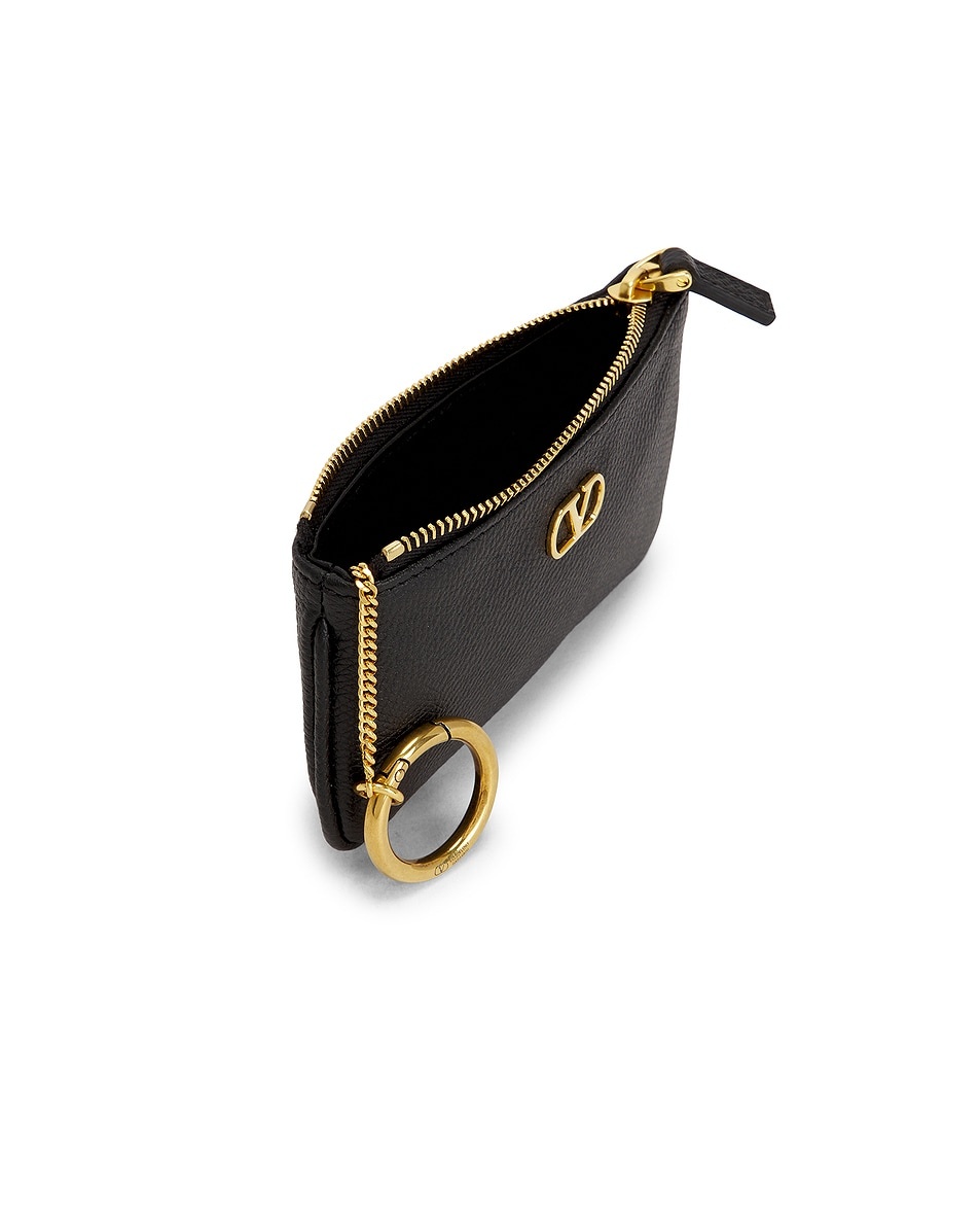 V Logo Signature Coin Purse - 4