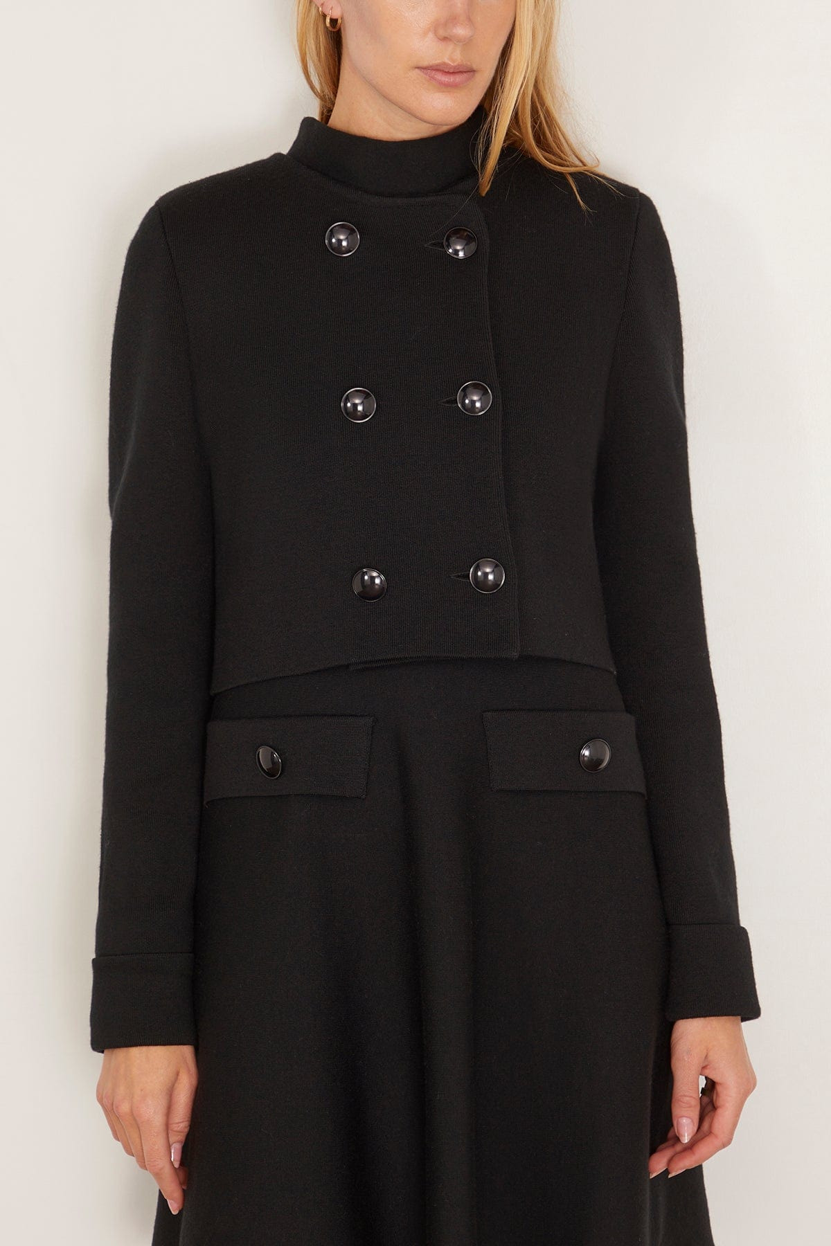 Sharp Ambition Jacket in Pure Black - 3