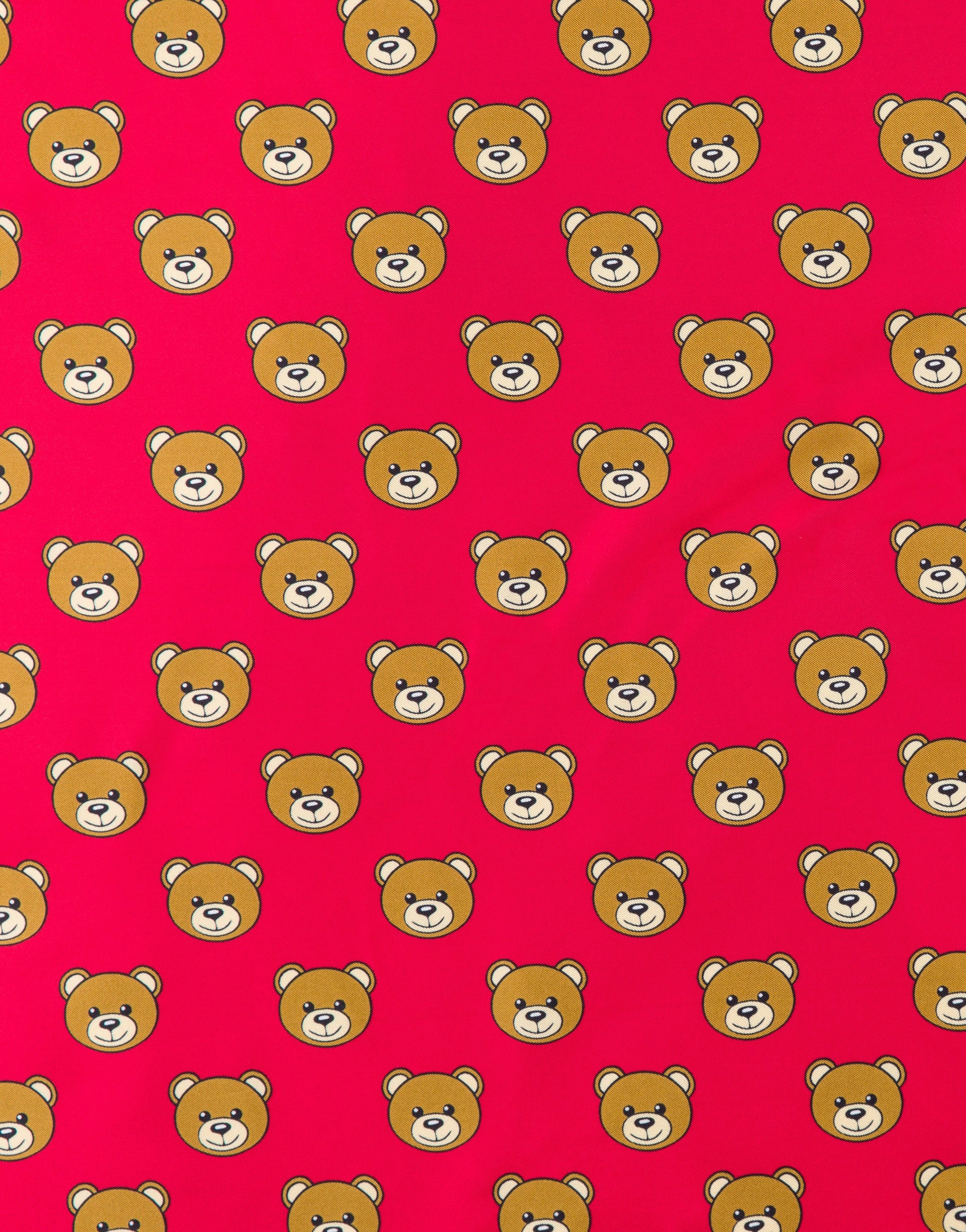 ALL-OVER TEDDY BEAR SILK SCARF - 2