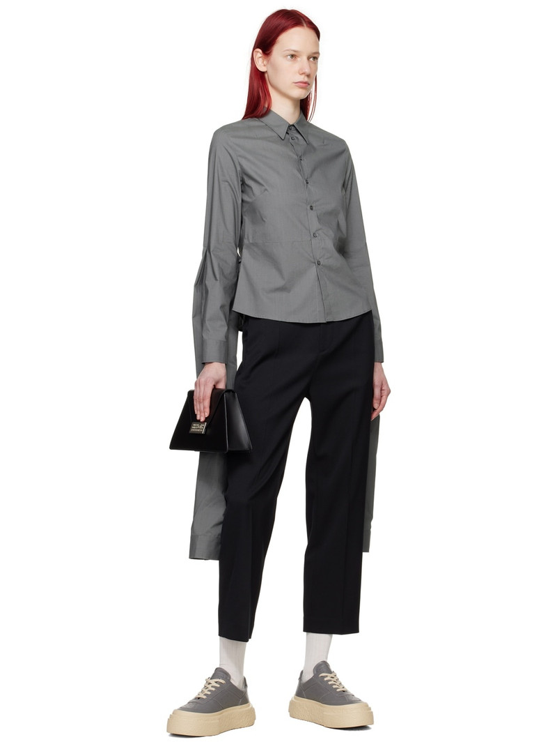 MM6 Maison Margiela Gray Extended Shirt outlook