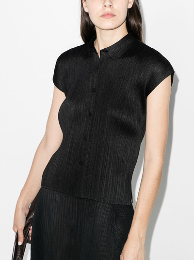 Pleats Please Issey Miyake plissé short-sleeve shirt outlook