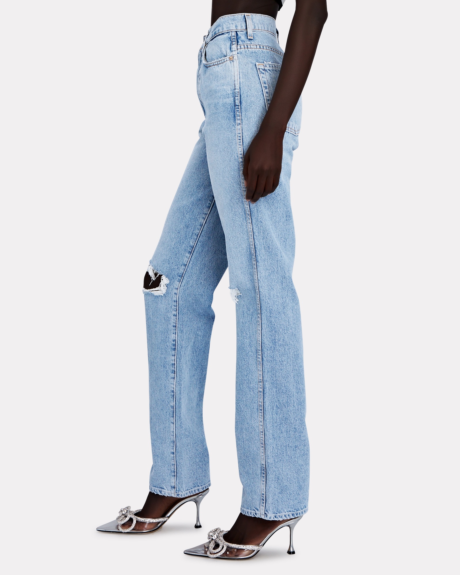 Sara High-Rise Straight-Leg Jeans - 4
