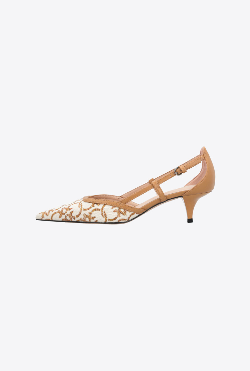 PINKO MONOGRAM JACQUARD PUMPS outlook