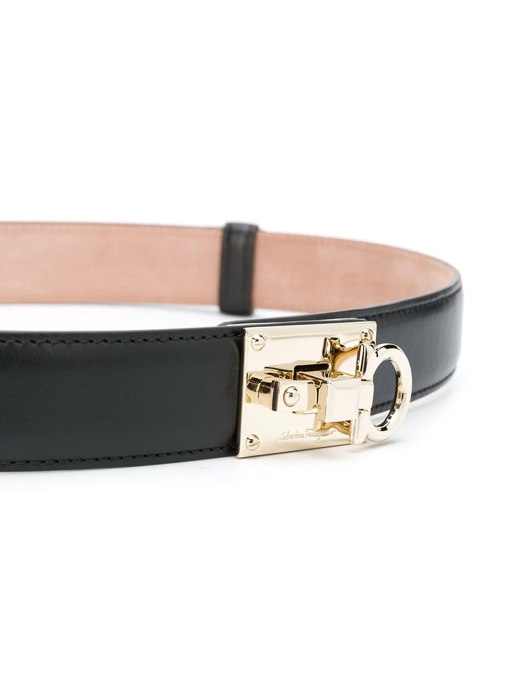 Gancini-buckle skinny belt - 2