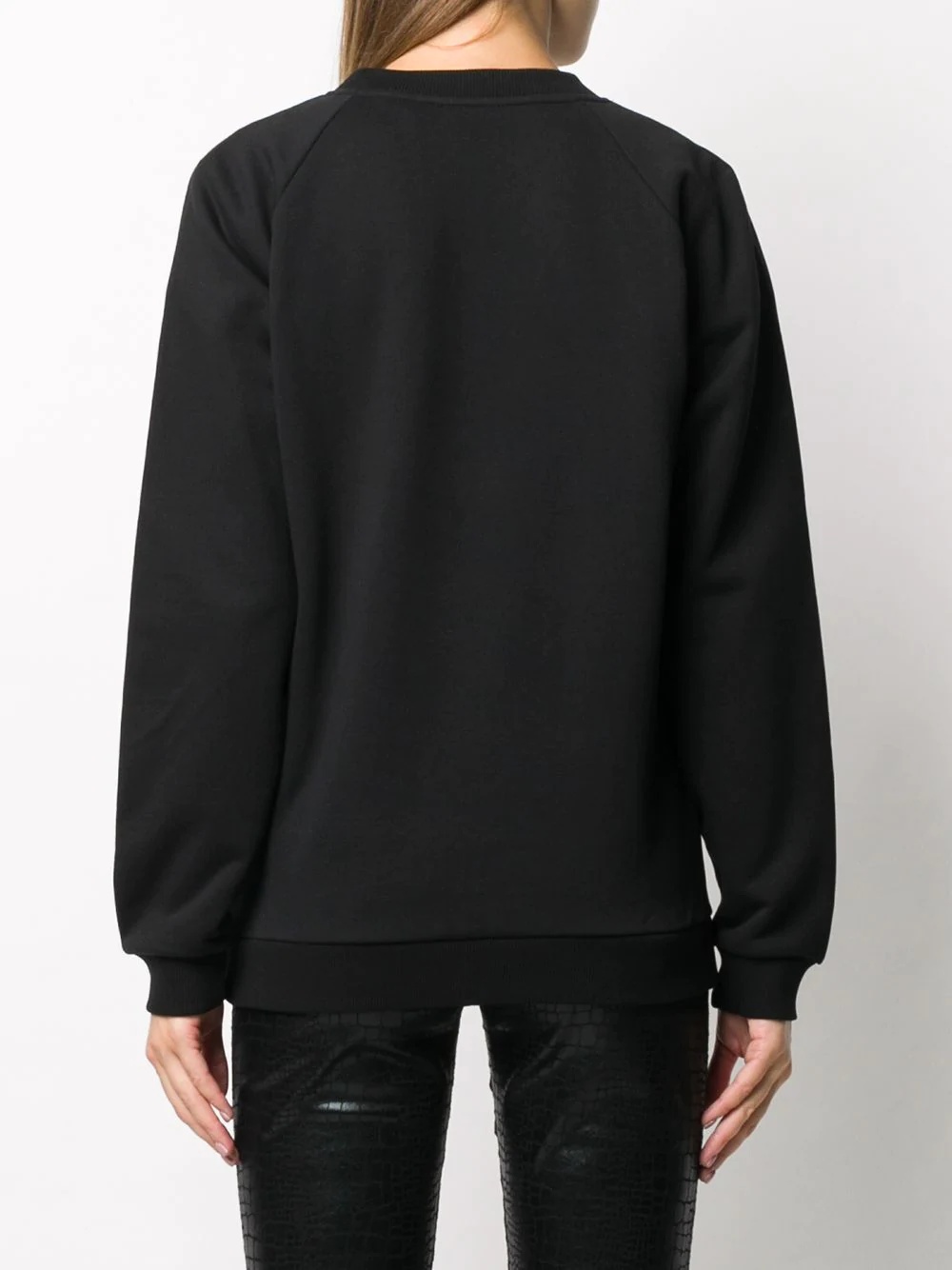 logo-embroidered cotton sweatshirt - 4