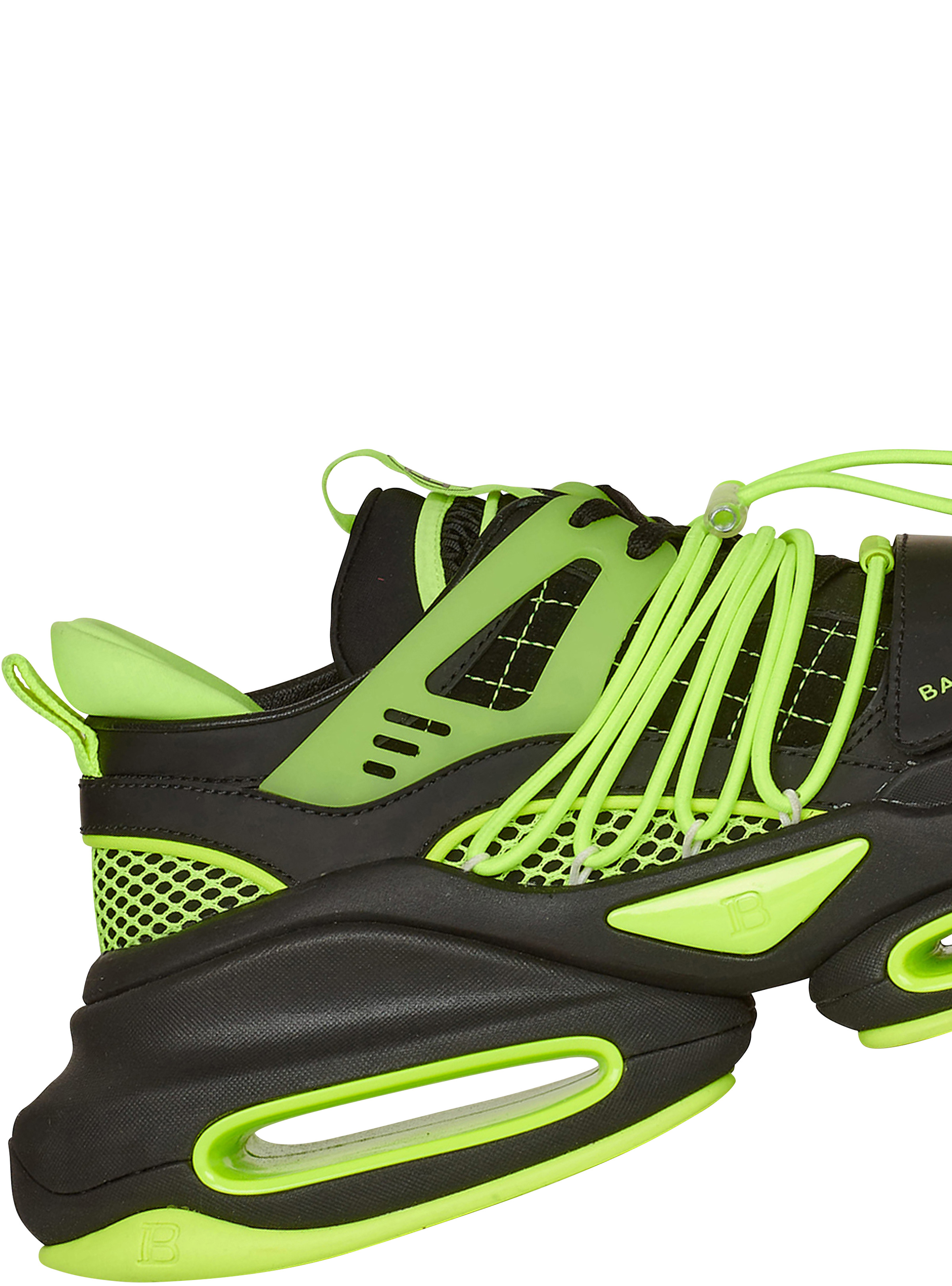 Leather, neoprene and mesh B-Bold low-top sneakers - 7