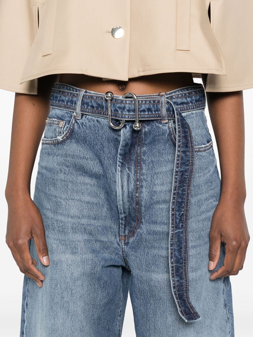 belted jeans - 5
