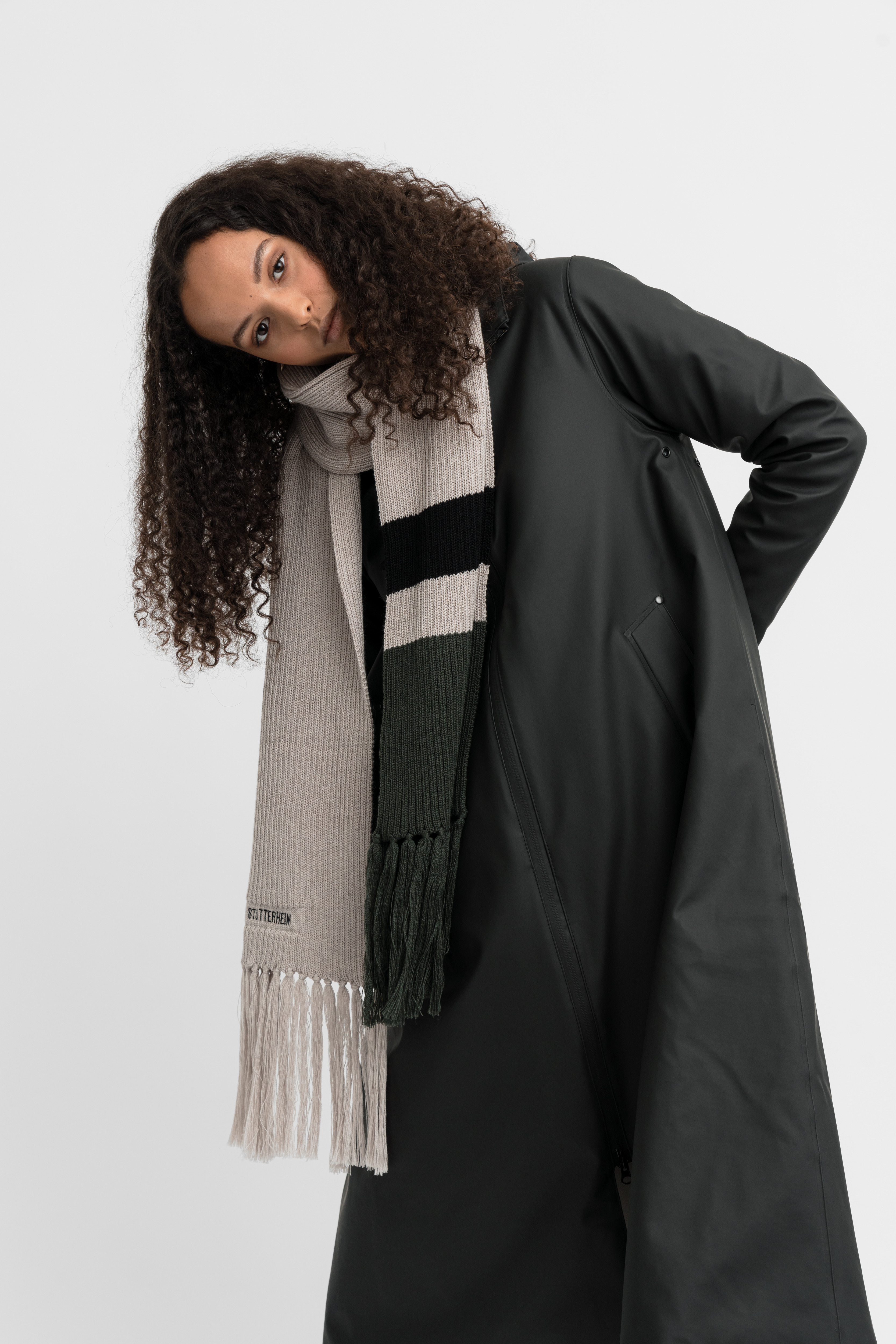 Fringe Scarf Light Sand - 4