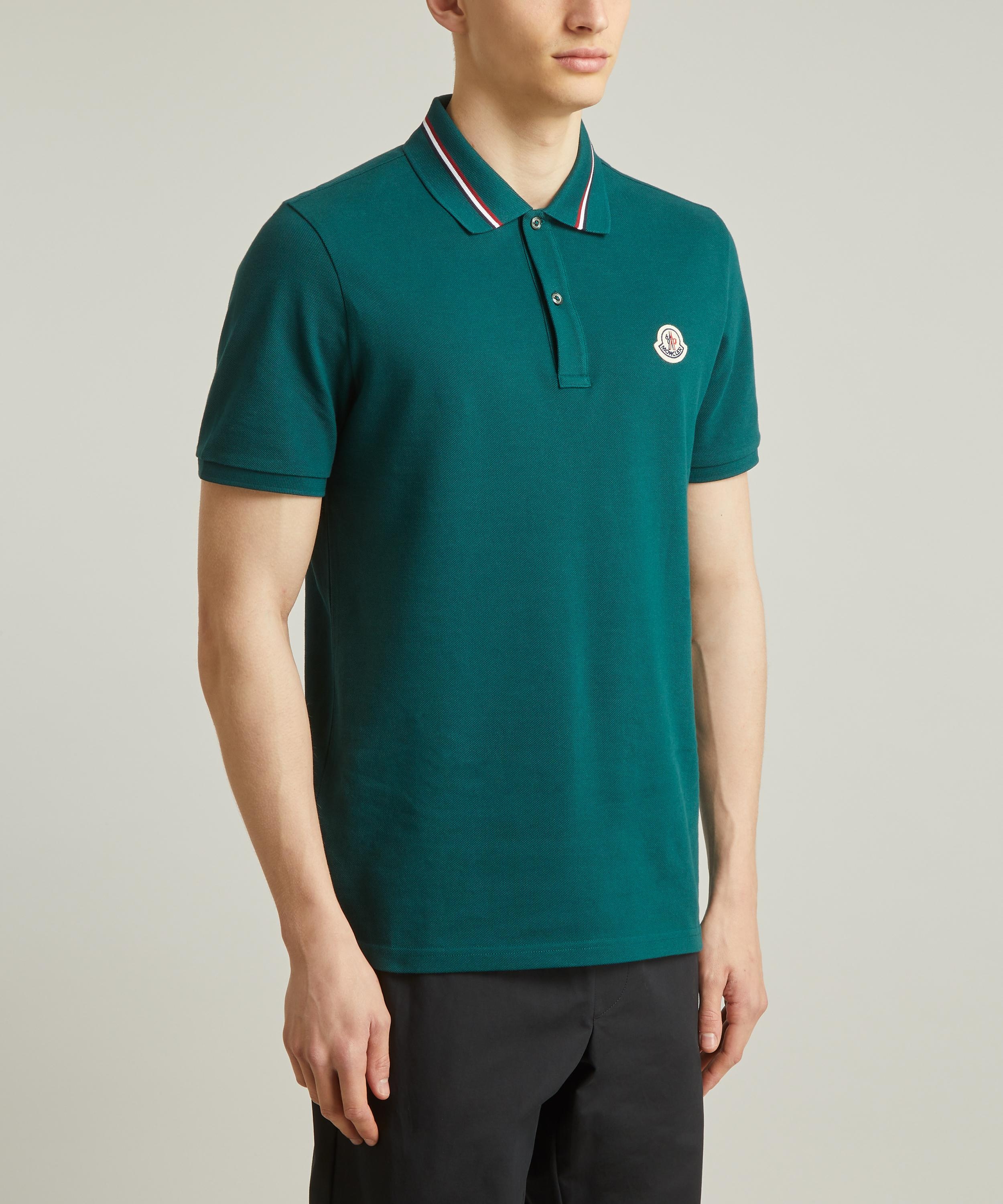 Forest Green Logo Patch Polo Shirt - 3