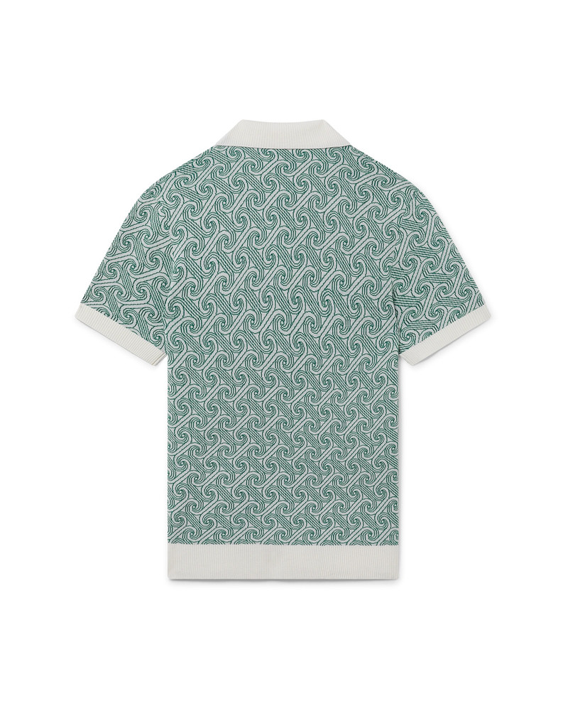 CASABLANCA Column Jacquard Monogram Polo Shirt outlook