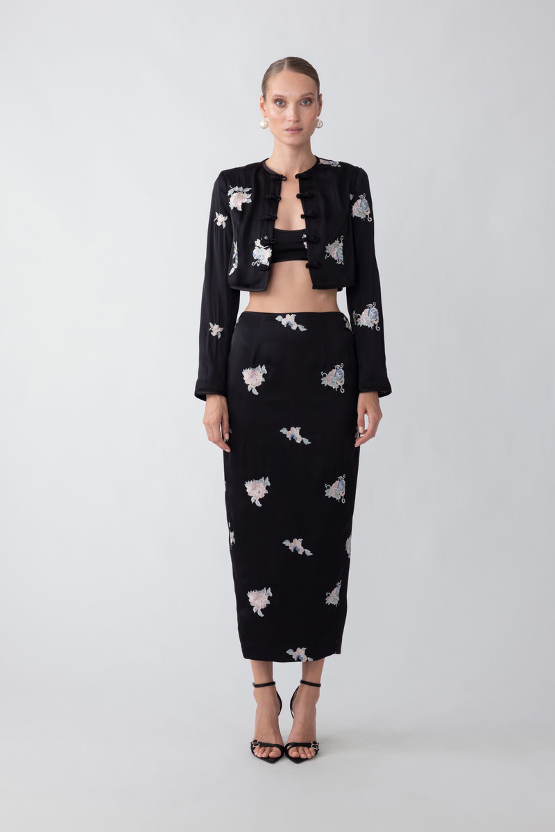 SAU LEE MIRA EMBROIDERED TOP outlook